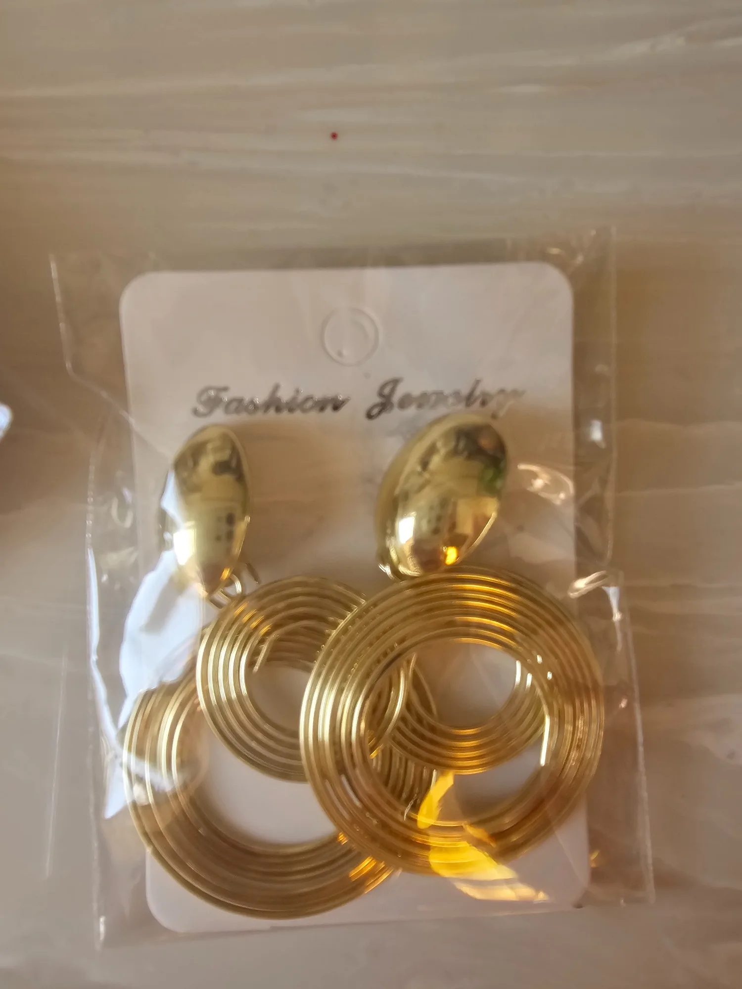 Double Circle Dangle Earrings photo review