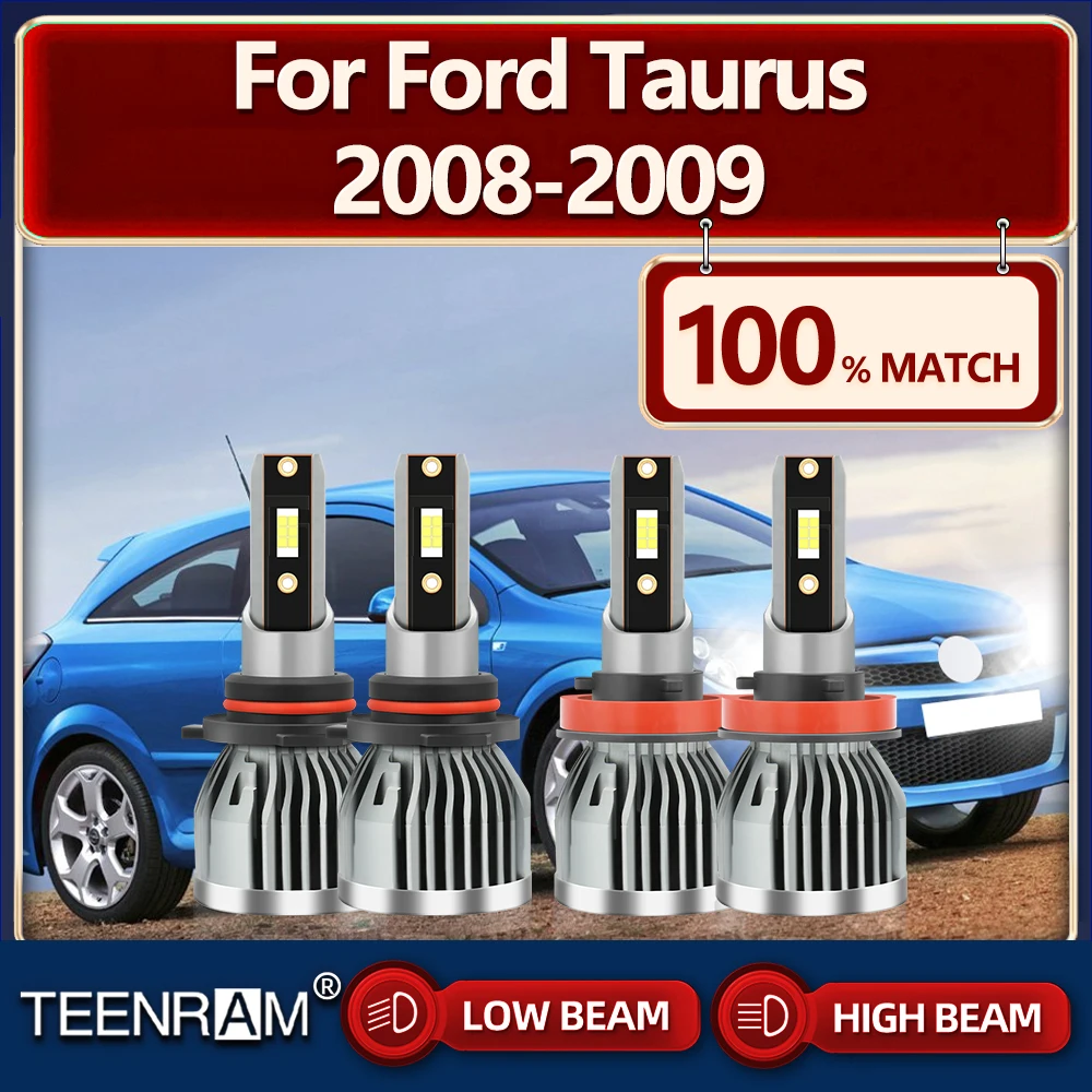 

40000LM LED Headlight Bulbs 240W Super Bright Car Lights 12V Plug and Play Auto Headlamps 6000K For Ford Taurus 2008 2009