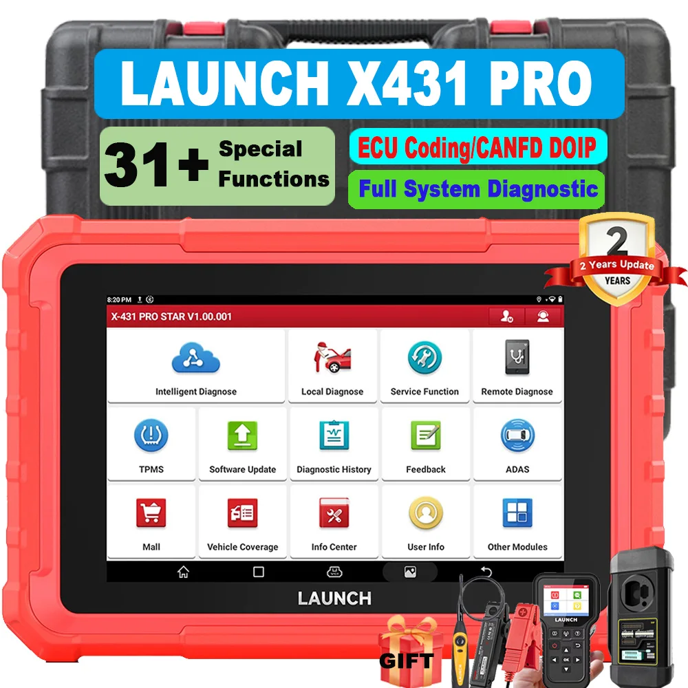 

LAUNCH X431 PRO Elite STAR 2024 New Model 2 Year Free Update Fully Functional Bidirectional Scanner with CANFD&DOIP