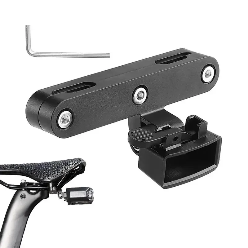 AliExpress Bike Saddle Light Mount Bicycle Tail Light Saddle Rail Mount LED Taillight Mounting Bracket With Wrench For Bicycle Saddle