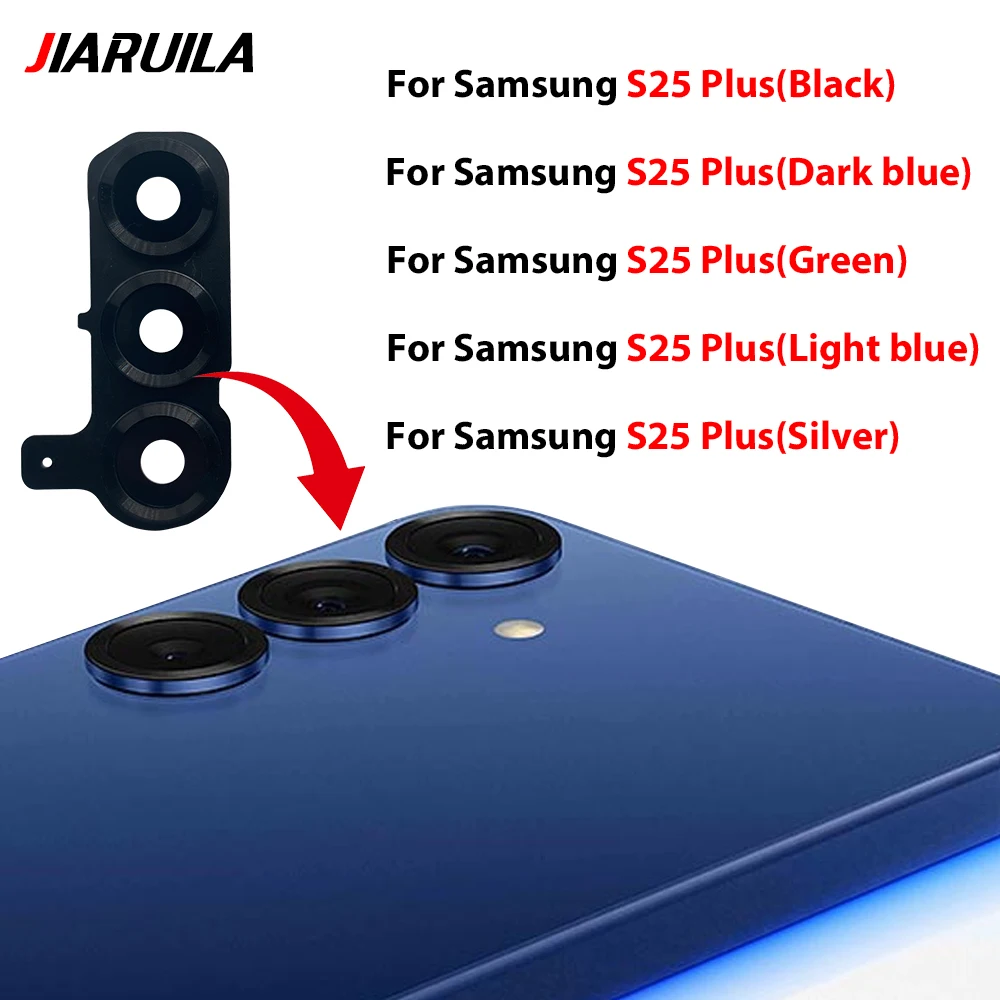For Samsung S25 S25 Ultra S25 Plus Housing Back Rear Camera Glass Lens With Cover Frame Holder