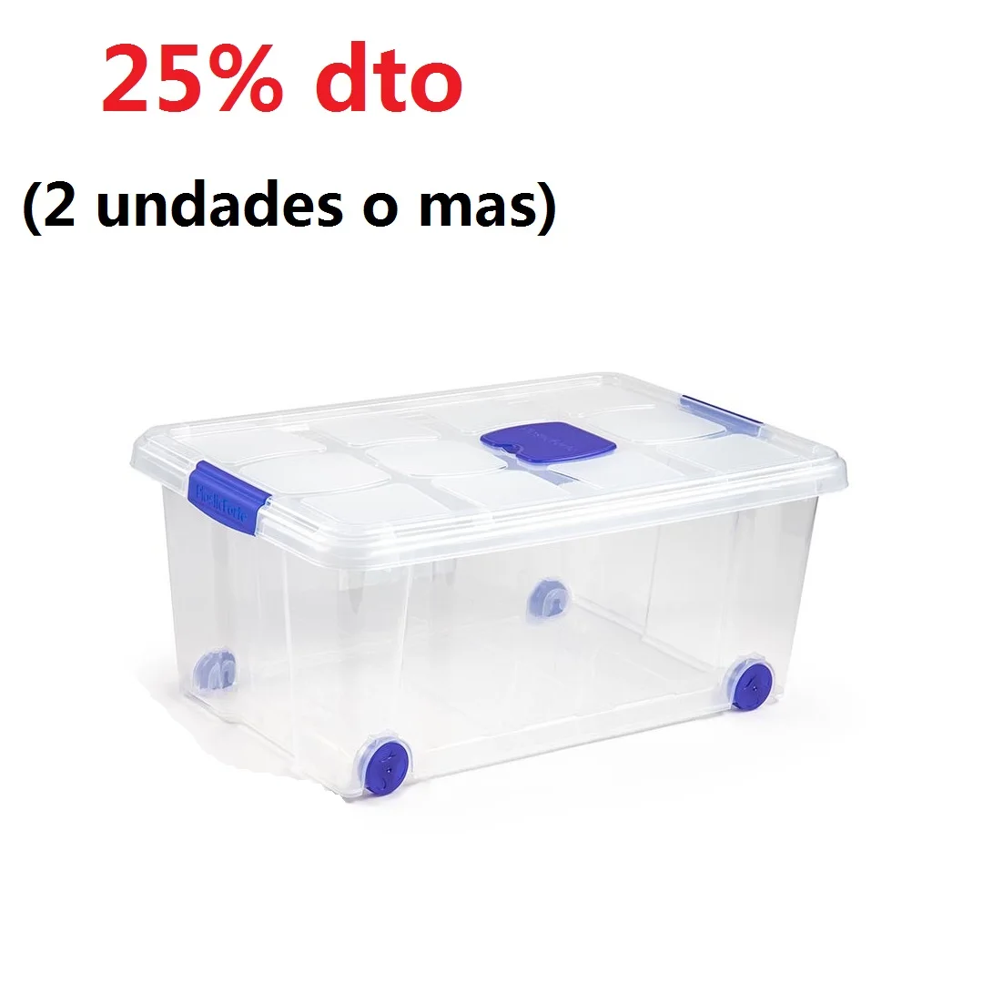 Caja de Plastico Ordenación Almacenamiento N 3 36 litros 40 x 59 x 25  cm casa y jardín Almacenamiento y organización del hogar