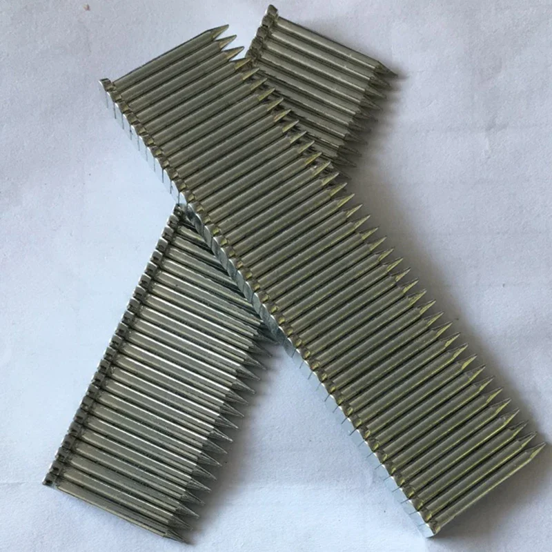 Clous pneumatiques en acier ST18 ST25 ST32 ST38 ST45 ST50, 400 pièces, clous en ciment