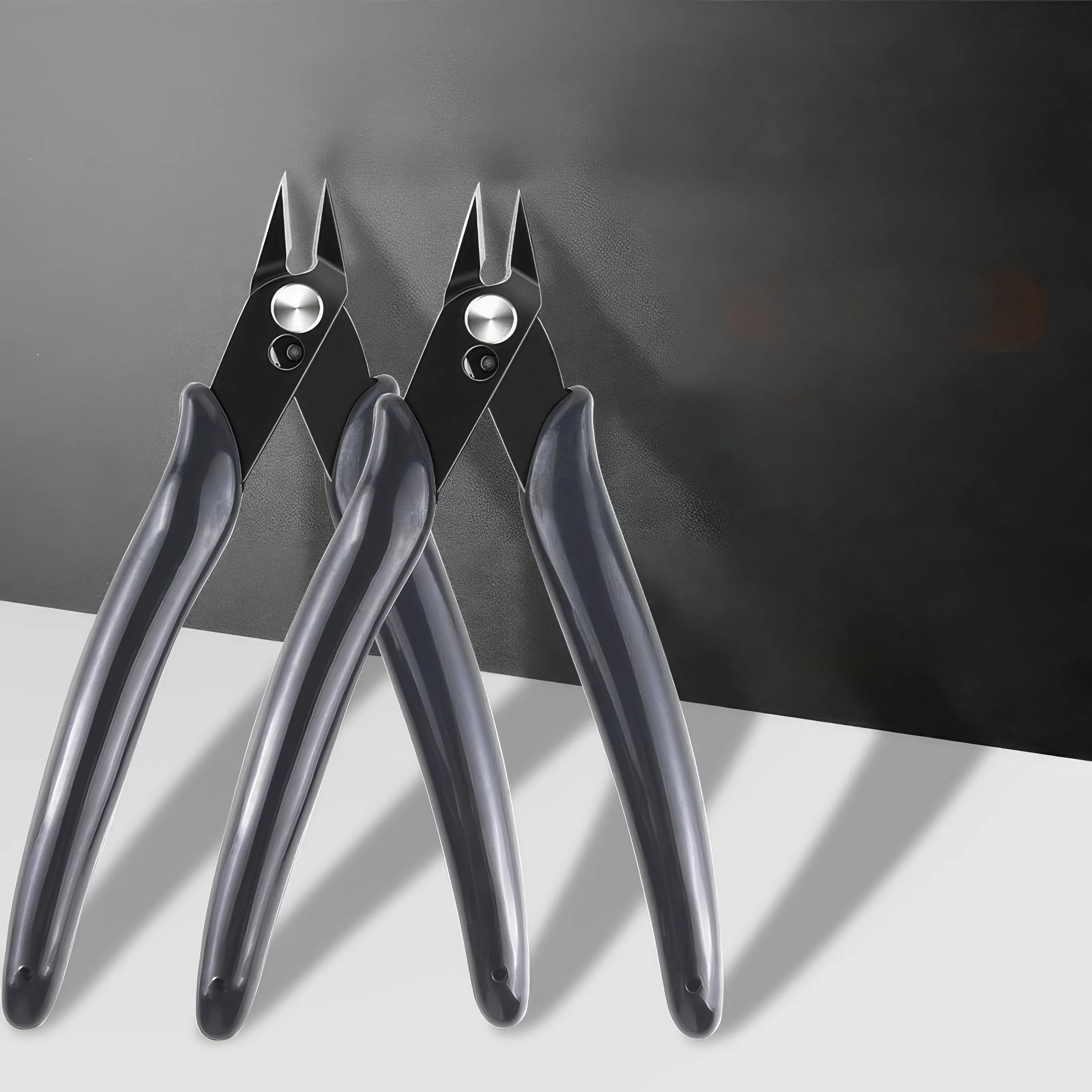 1 cuchillo de alambre de acero al carbono negro, agarre cómodo, cuchillo de alambre no plegable, adecuado para la fabricación de joyas y productos electrónicos