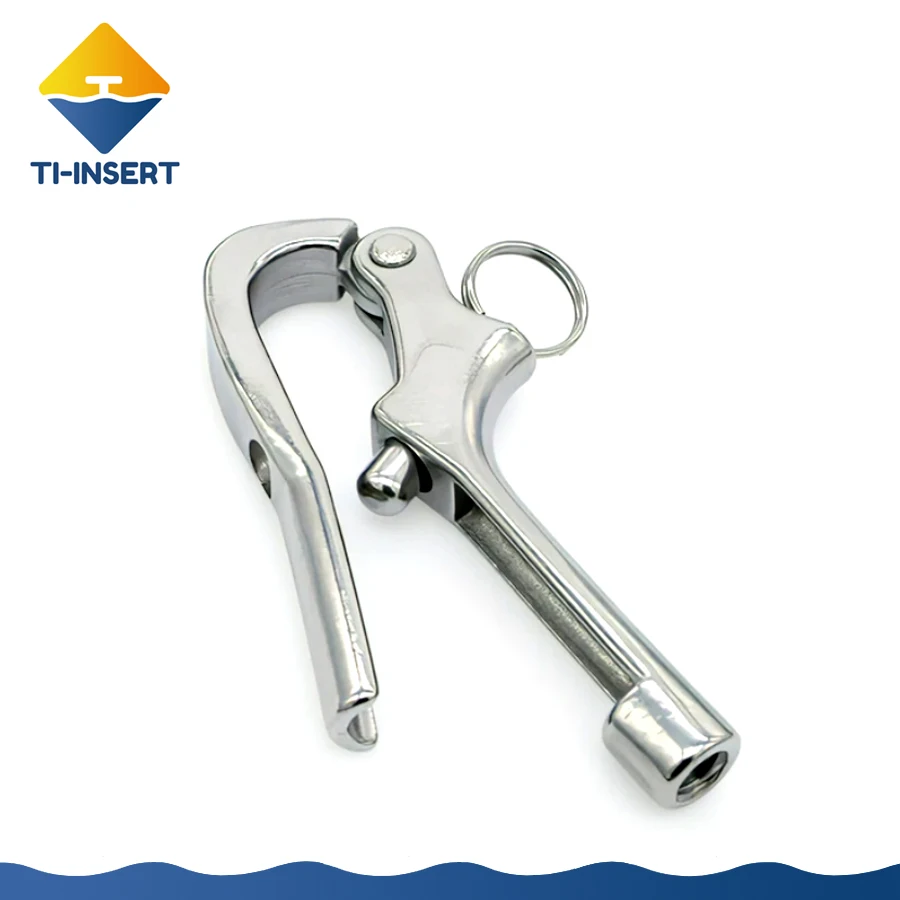 316 Stainless Steel Wire Rope Terminals , Cable Swageless Tension Quick Release Hook Accessories , J053