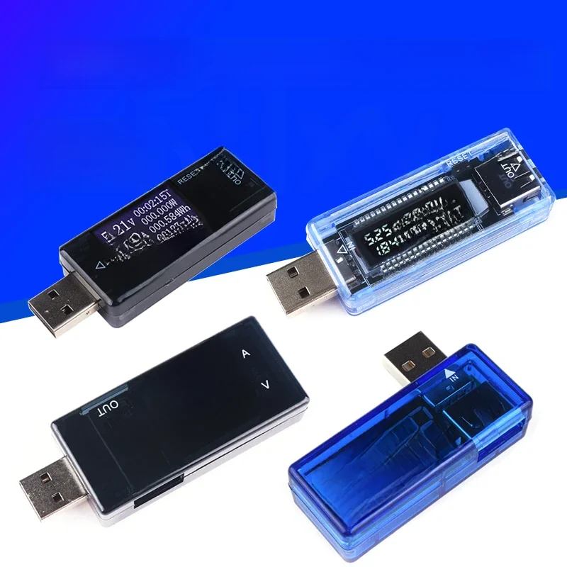 Woltomierz USB Amperomierz Tester napięcia prądu Cyfrowy wyświetlacz LCD Tester pojemności akumulatora Pomiar Wskaźnik ładowania USB — zdjęcie 2