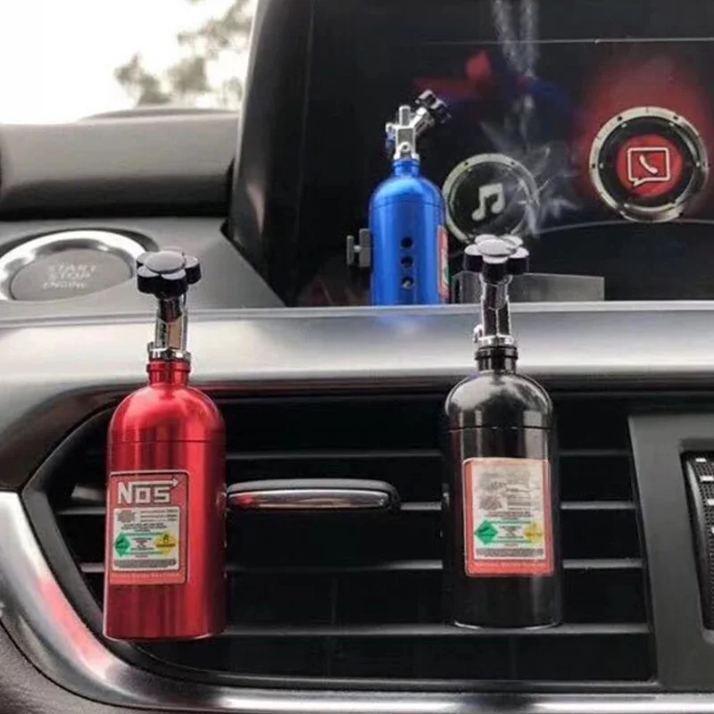 NOS Nitrogen Car Air Freshener Bottle Air Vent Aromatherapy Auto Aroma Outle Perfume Flavoring Fragrances Accessories Ornament
