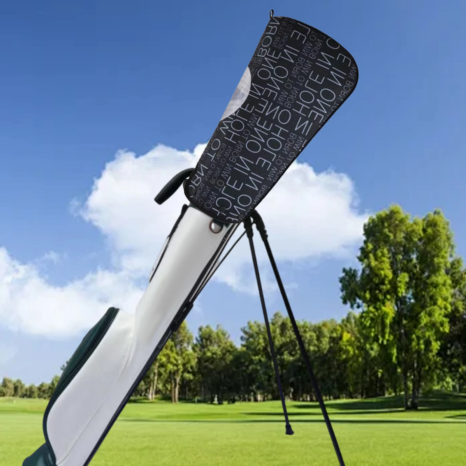 

Golf Bag Rain Cover Universal 1680D Waterproof Golf Pouch Lightweight Accessories for Men Stand Bag Cover Golf Caddy Bag Travel