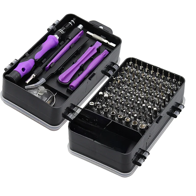 Zestaw wkrętaków 115 w 1 Mini wkrętak precyzyjny Multi komputer PC naprawa urządzeń telefonu komórkowego izolowane narzędzia do domu ręcznego — zdjęcie 2