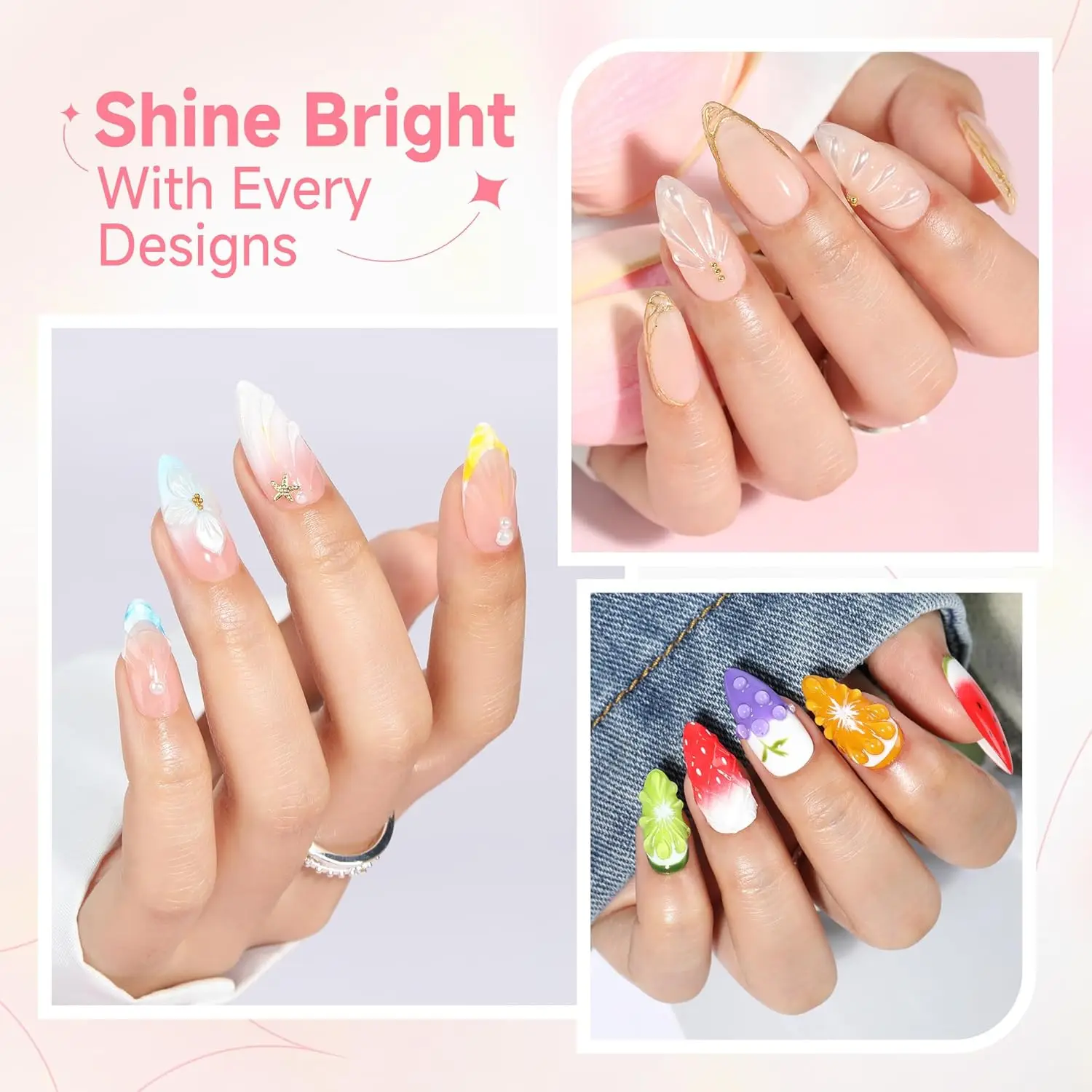 جل أظافر Makartt ثلاثي الأبعاد - جل نحت شفاف ونور لتصاميم الأظافر المنقوشة بنفسك - لا يمسح غراء أظافر أنبوبي سهل الضغط #6