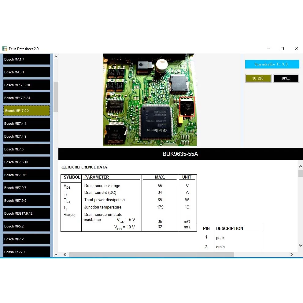 Ecus Datasheet 2.0 ECU Repair Software PCB Schematics with Electronic Components of Car ECU & Additional Information Free Keygen