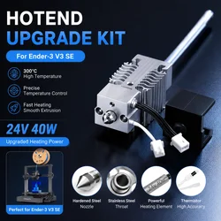 Kit di aggiornamento Hotend Ender 3 V3 SE Kit blocco riscaldante Gola in acciaio inossidabile Testina di stampa ad alta temperatura per stampante 3D Ender3 V3 Se