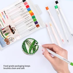 One Pack 10 Pieces Food Coloring Marker Pen For Decorating Cake Cookies Biscuits Brush Bread Markers Pen DIY Baking Tool