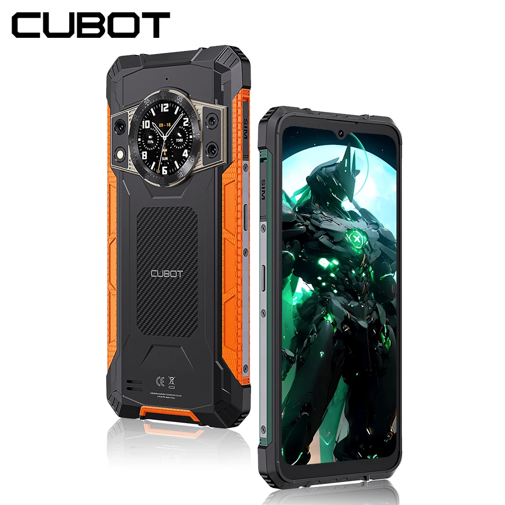 Защищённый телефон Cubot King Kong ACE 2 с 16 ГБ ОЗУ (6 ГБ + 10 ГБ), 128 ГБ ПЗУ, ультратонкий смартфон с экраном 6,56 дюйма и частотой обновления 90 Гц, Android 14 NFC