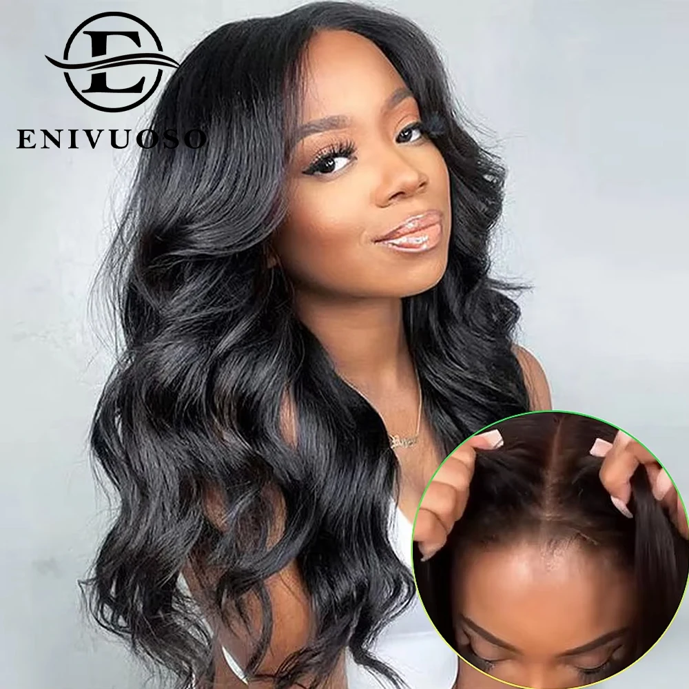 

180% Pre Cut Lace Glueless Wig Wear and Go Body Wave 4x4 Lace Closure Wigs Water Wavy Synthetic Lace Front Wigs For Black Women