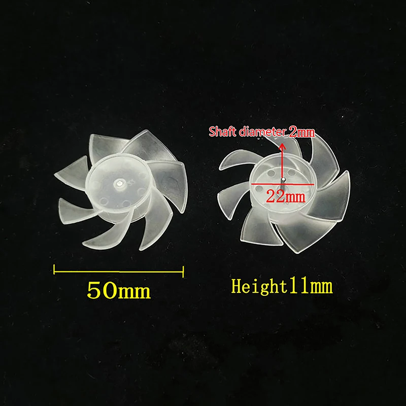 Прозрачные пластиковые лопасти вентилятора для сушки волос Универсальный Мощный моторный вентилятор 7 лопастей для замены лопасти вентилятора 35