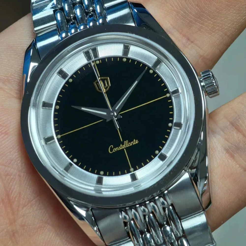 Watchdives WD1954 القطب الشمالي الكلاسيكي 36 مللي متر ساعة VH31Sweep الحركة الثانية 316L ساعات من الفولاذ المقاوم للصدأ الياقوت كريستال لومينوفا