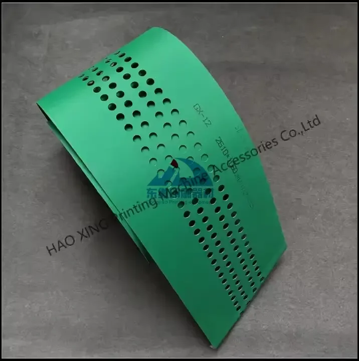 

High Quality Feeder Suction Belts for KBA Machine Printing Parts Paper Conveyor Belt Green Perforated Feeder Suction Belts