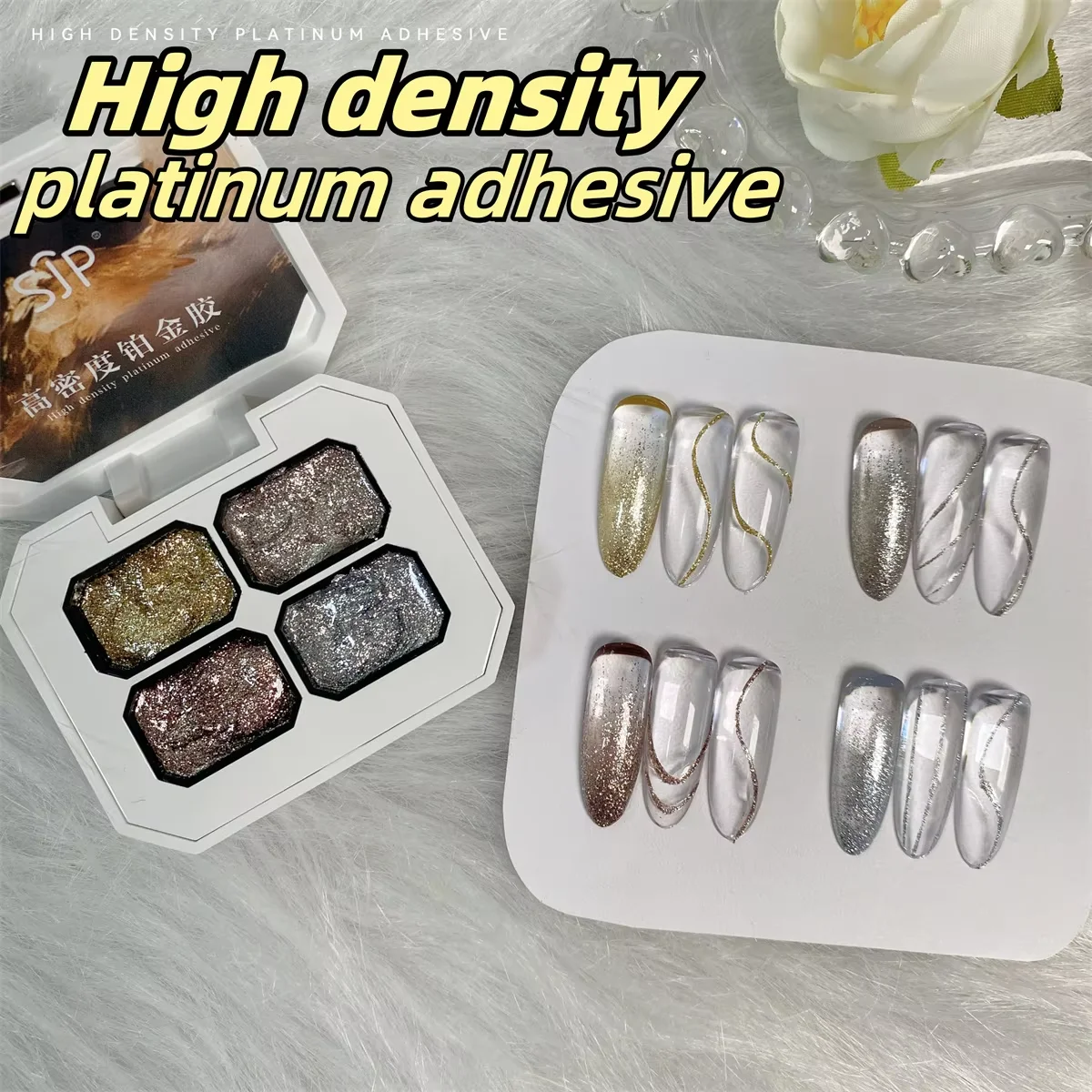 

4 Colors Solid Nail Polish Palette Peelable UV/LED Polish Lacquer Salon Gel Nail Art Varnish Thanksgiving Gifts