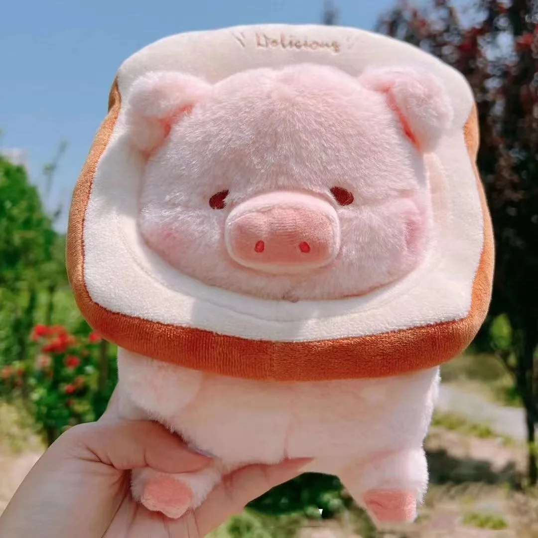 Kawaii อะนิเมะ Lulu ขนมปังหมู Plush ของเล่นตุ๊กตาสัตว์ Piggy Toast ตุ๊กตาสาววันเกิดของเล่นแฟนคู่ของขวัญน่ารัก