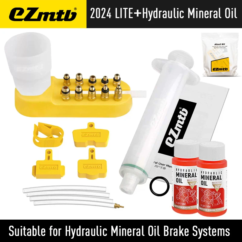 

EZMTB велосипедная тормозная жидкость, набор для прокачки минералов для Shimano Magura Hayes, серия минеральных масел, гидравлический дисковый тормоз, инструмент
