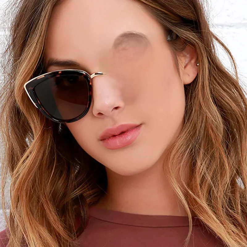 Nouvelles Lunettes de Soleil Cat Eye pour Femme, Design de Marque Personnalisé, Lunettes de Soleil pour Conduite en Extérieur, Petite Monture, Lunettes pour Homme, Protection UV400, Oculos De Sol