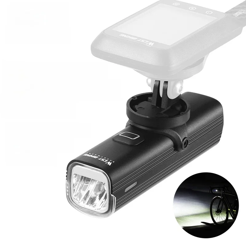 AliExpress West Biking WEST BIKING Quick Release Hoisting Bicycle Light 1000LM High Bright Bike Headlight Type-C Charging Portable Cycling Flashlight