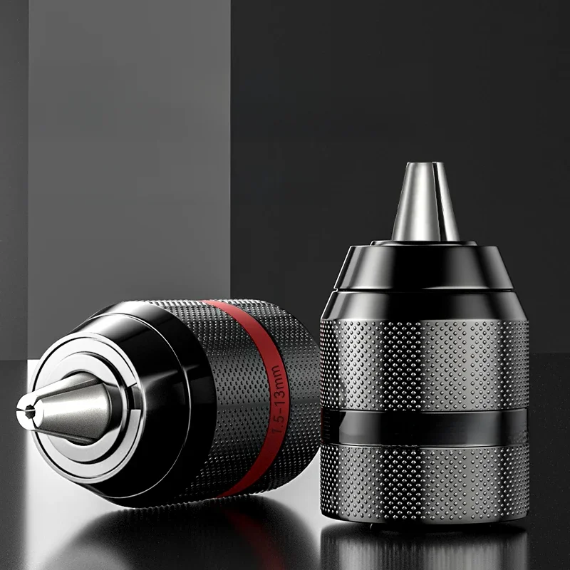 Mandrin de perceuse sans clé, adaptateur de Conversion à changement rapide, monture 1/2 3/8 Unf 2 ~ 13mm 0.8 ~ 10mm, tournevis à serrage automatique, mandrins