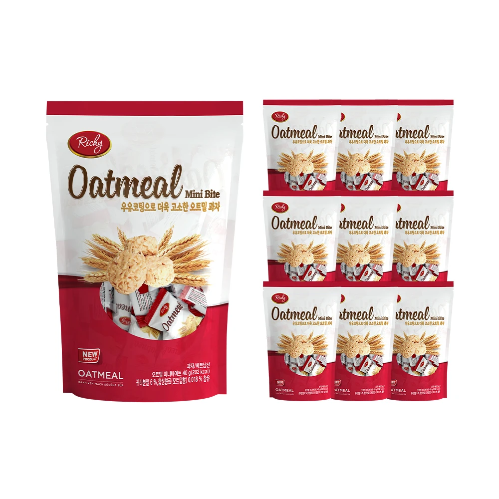 40g x 10 oatmeal mini-bytes