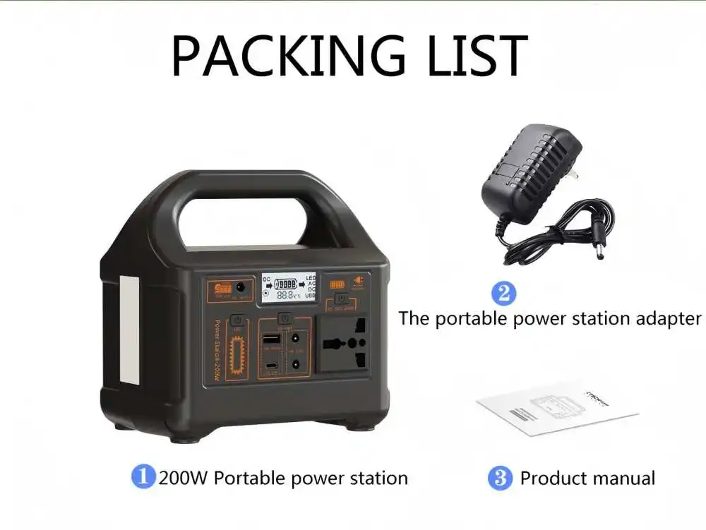 Gaiaray 200 W tragbares Kraftwerk, 153,6 Wh LiFePO4-Batterie, Solargenerator, Ladestation, Notstrom für Camping, Wohnmobil, Zuhause – Detail 13