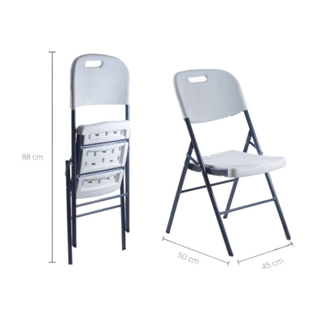 مجموعة مكونة من طاولتين بيضاء قابلة للطي 180 فيرونا و12 كرسيًا أبيضًا قابل للطي للمناسبات والحفلات – الشحن من المكسيك