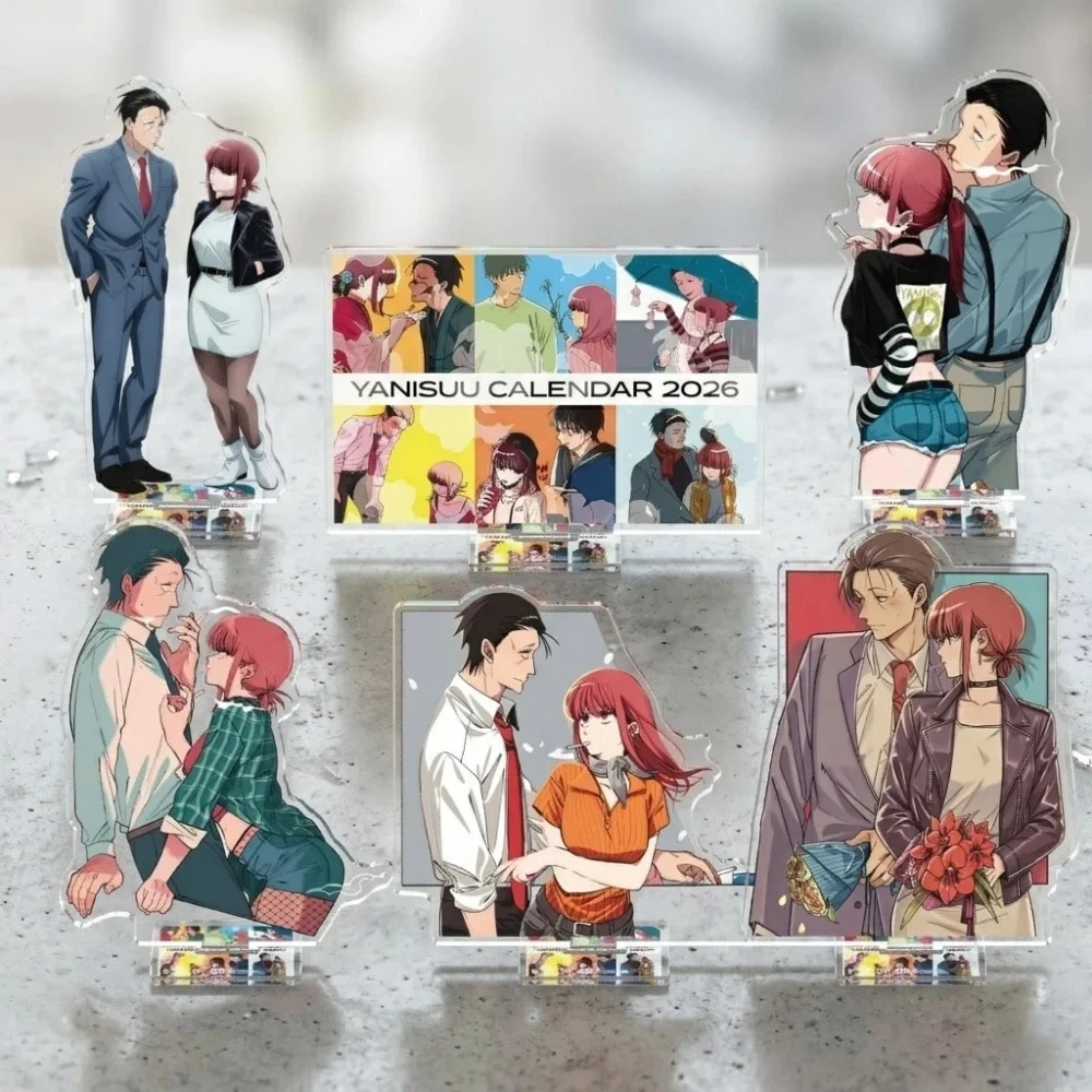Anime Smoking Behind The Supermarket With You Acrylic Stand Figure Sasaki Tayama Yamada Character Desk Decor Gift Keychain