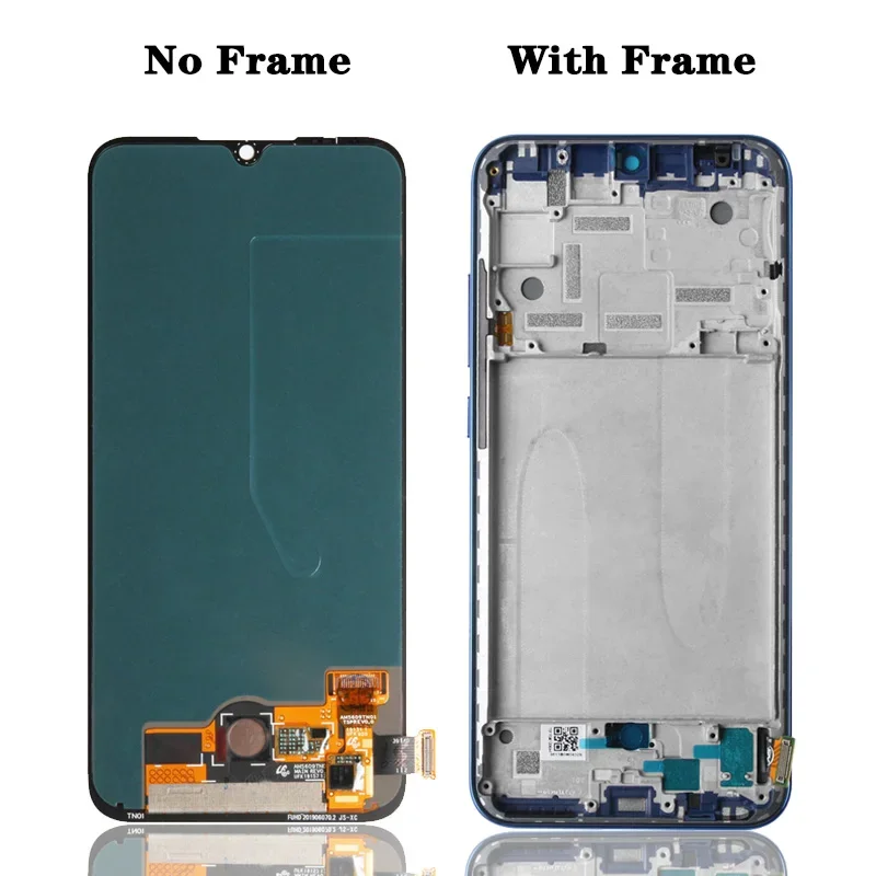 AMOLED For Xiaomi Mi A3 CC9E LCD Touch Screen Replacement With Frame Display For Mi A3 M1906F9SH M1906F9SI LCD Display Assembly