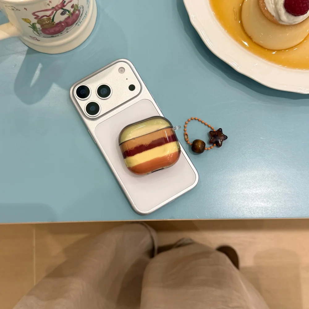 

Semi-transparent gemstone headphone protective case, suitable for AirPods 4/3/2Pro/2/4, INS new headphone protective case