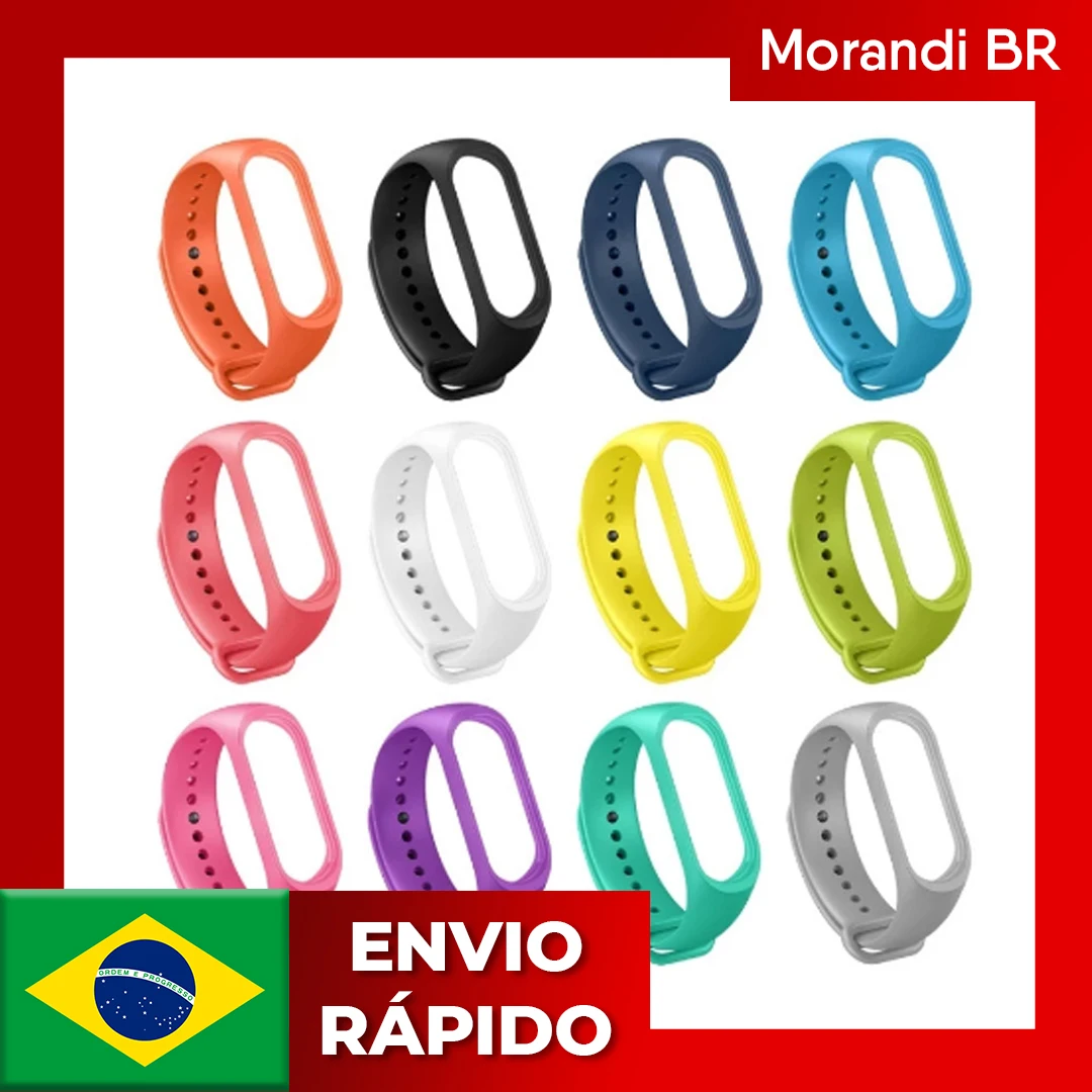 Pulseira de relógio XIAOMI BAND M5/M6 De Silicone Entrega Rápida Compra Segura