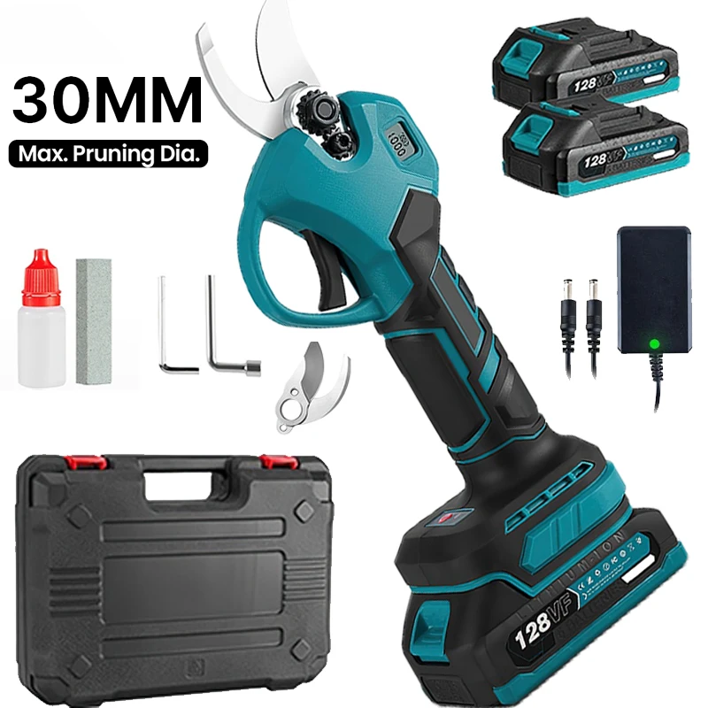 OWJHE 30mm cisaille électrique sans brosse 2 vitesses sans fil jardin arbre fruitier bonsaï outil d'embellissement pour batterie Makita 18V