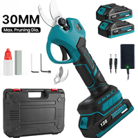 OWJHE 30mm Brushless Electric Pruning Shears 2 Gear Cordless Garden Fruit Tree Bonsai Beautify Tool For 18V Makita Battery