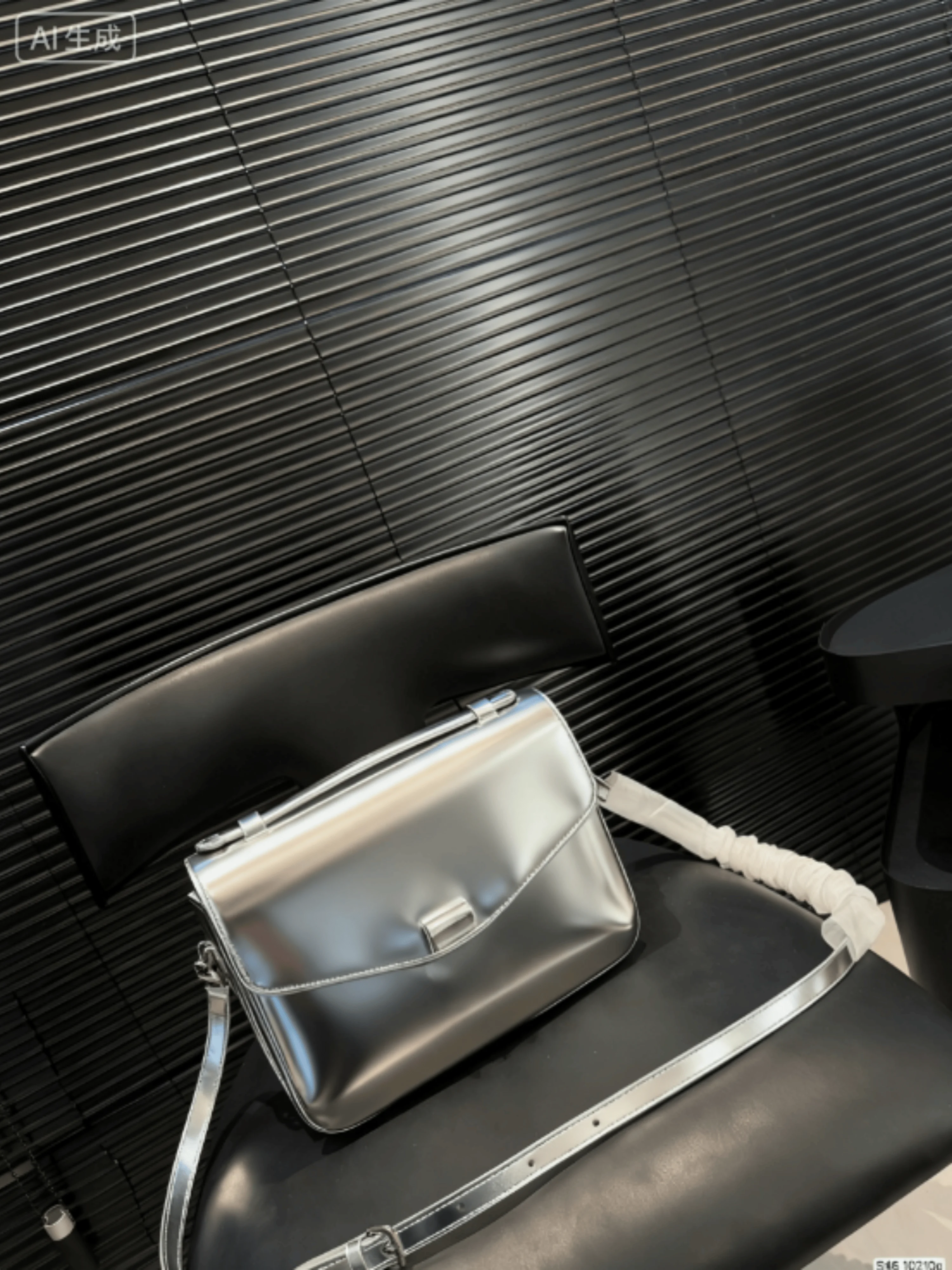 

2025 Silver Postman Bag New Classic Solid Color Fashion Casual Simple Versatile Bag 24*19cm