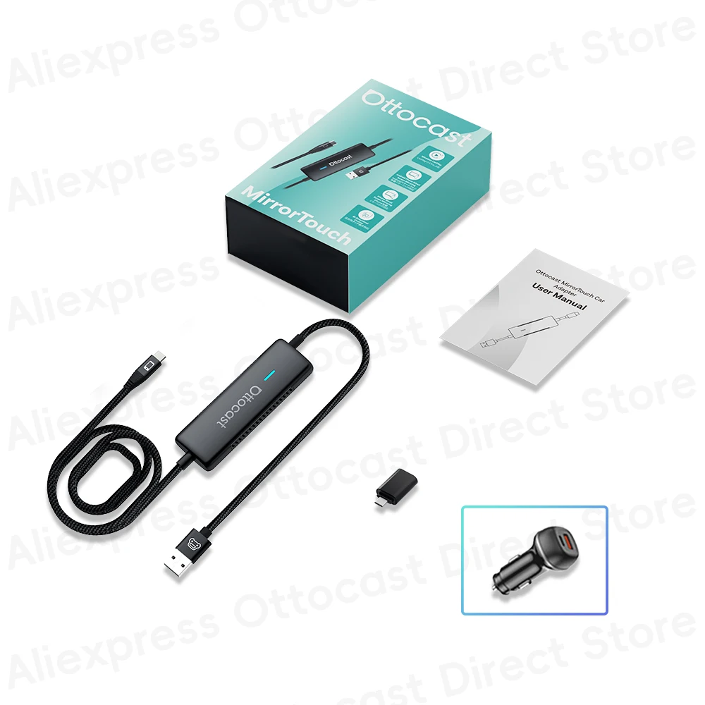 Ottocast Mirror Touch Wireless CarPlay Adapter Near Zero-Latency