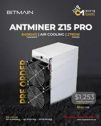 

Buy 2 Get 1 Free Bitmain Antminer Z15 Pro 840Ksol/s Zcash Miner Equihash ASIC Miner ZEC Mining Machine Z15 Pro 840K ZEC Miner