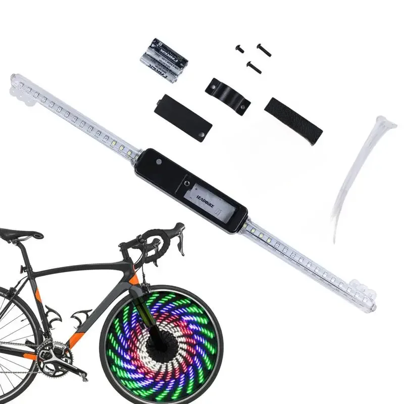 AliExpress Spoke Lights For Bikes 64LED Bike Wheel Lights Bicycle Tire Light With 30pcs Changes Patterns