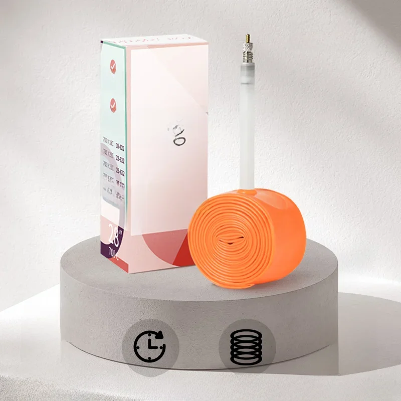 AliExpress rrskit Rrskit Ultralight Bike Inner Tube 700 18-32C Road Bicycle TPU Inner Tire 700c 45mm Length French Valve Super Light Tube