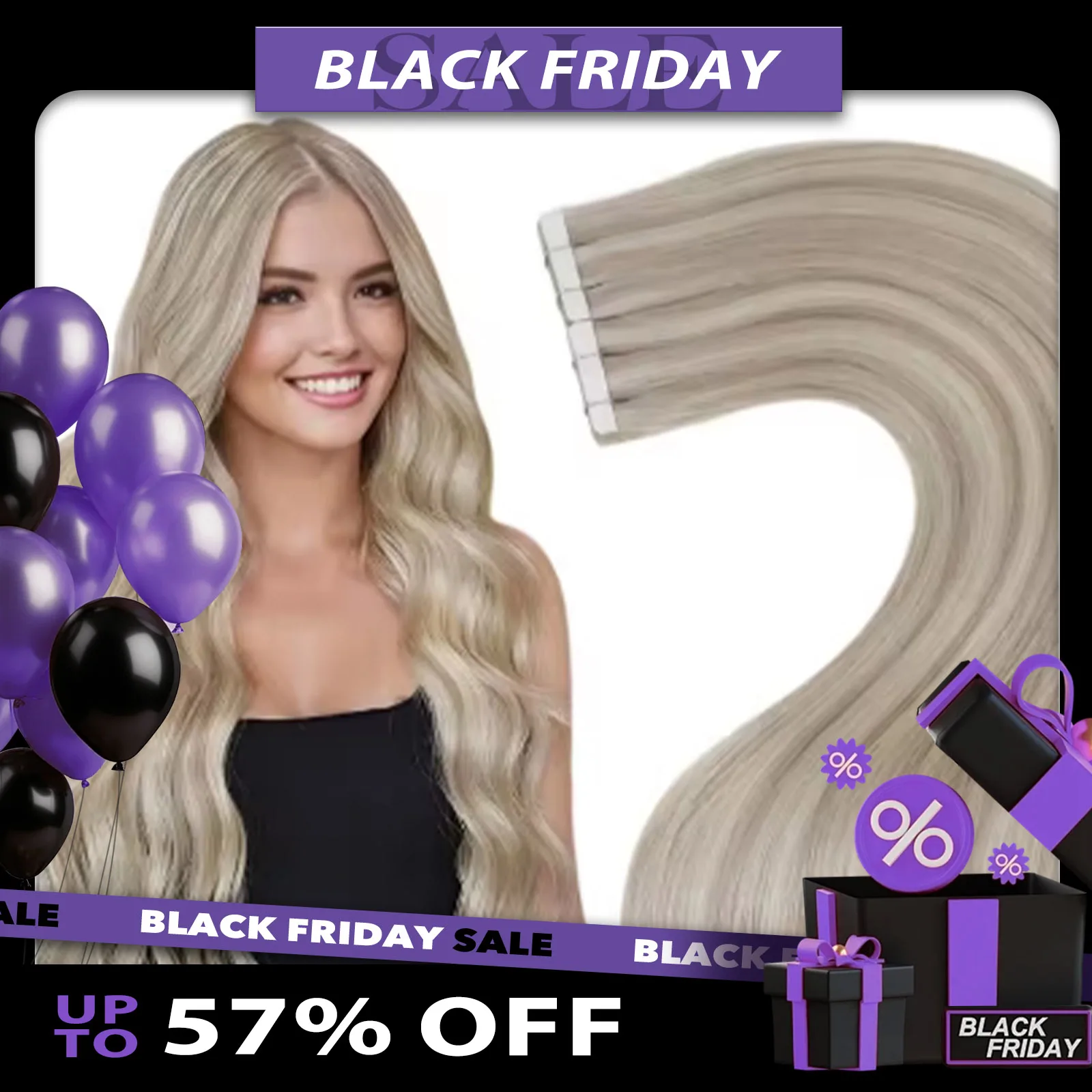 

Лента Laavoo для наращивания человеческих волос Настоящие человеческие волосы Бразильское наращивание Прямая лента для наращивания натуральных волос Remy 20P и 40P