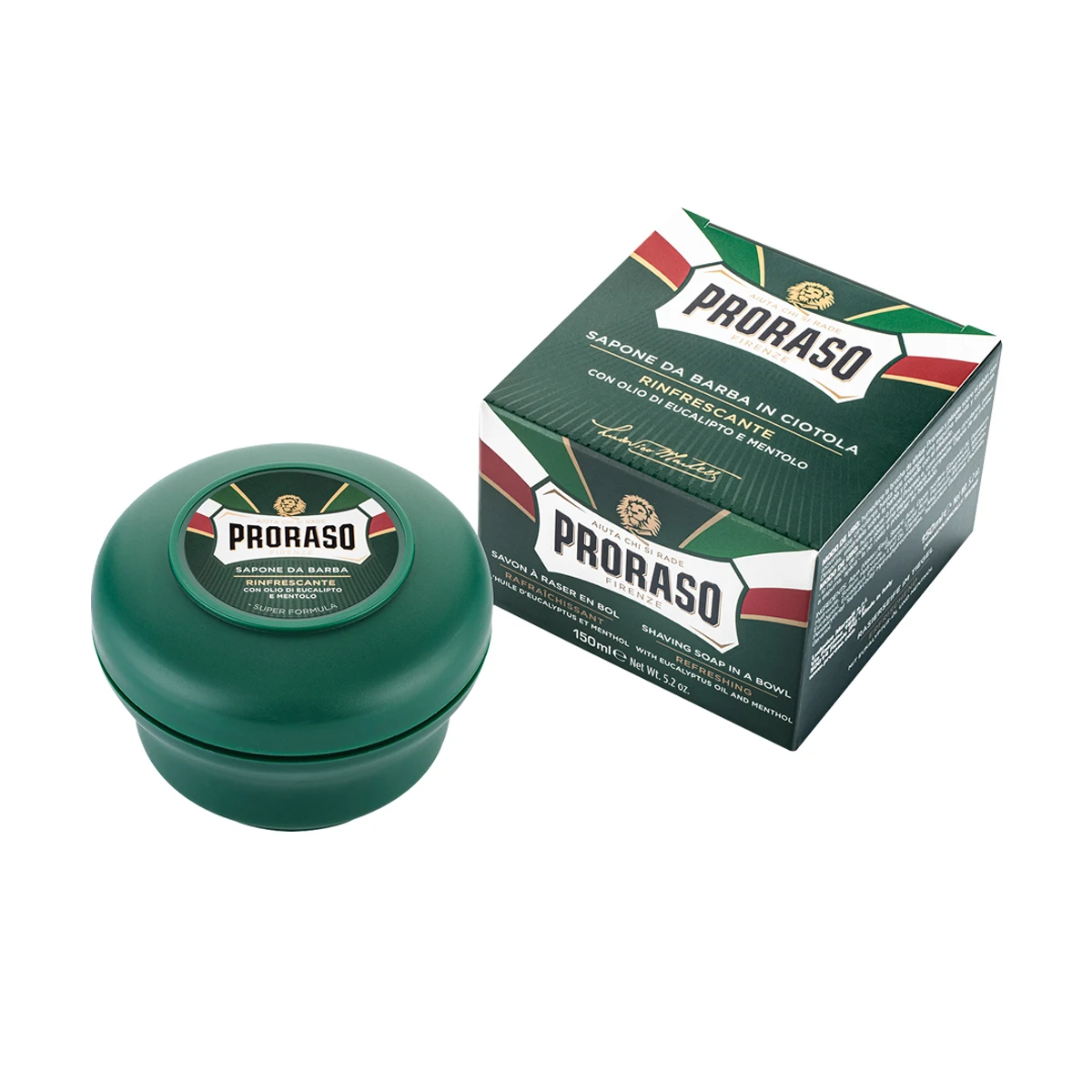 Proraso 150 ml Eukalyptus Menthol Glas Rasier seife