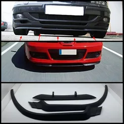 Voor Stoel Leon Mk1 1M Cupra R Voorbumper Lip Universeel 3 Stuks Diffuser Zwarte Bumper Lip Body Kit Tuning Protector Kwaliteit