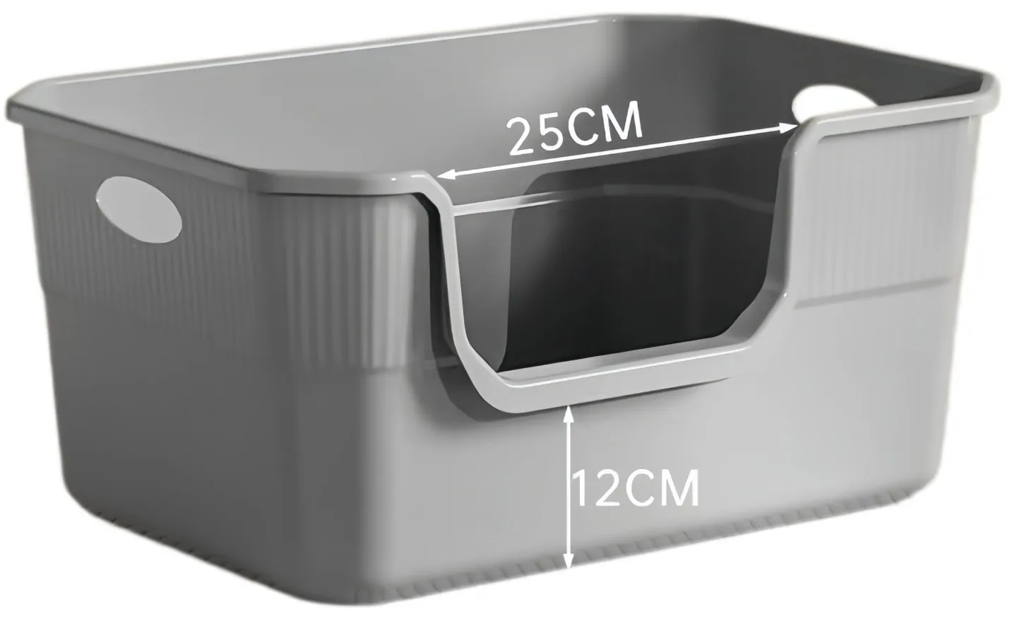 Open kattenbak met schepje, hoge randen, grote kattenbak, makkelijk schoon te maken, anti-verspreiding kattentoilet met geurneutralisator voor katten en kittens