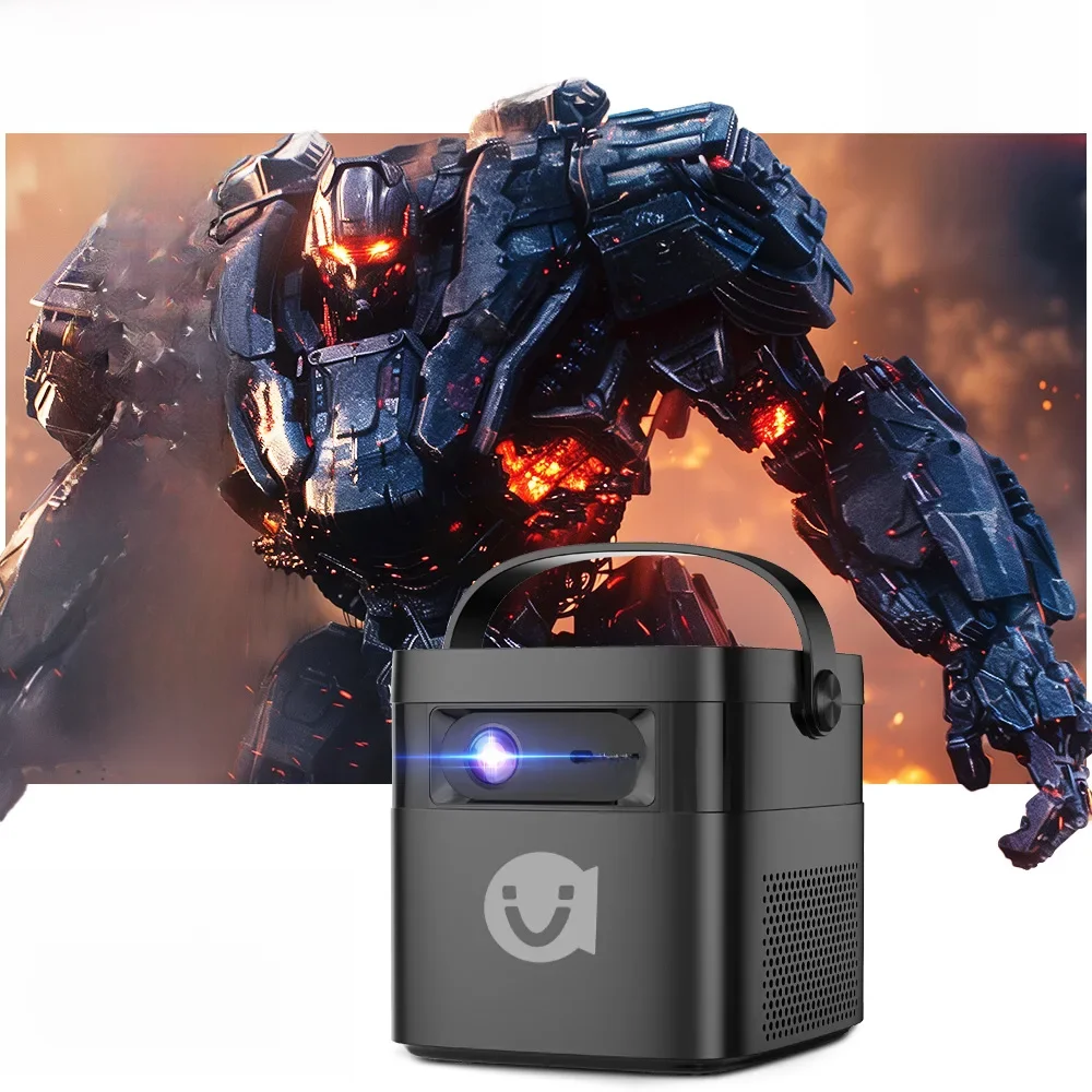 VEVSHAO V50 Portable Projector 4K 3D WiFi Full HD1080P Built-in 2 x 10W Speakers Home Theater Projectors With15000mAh Battery