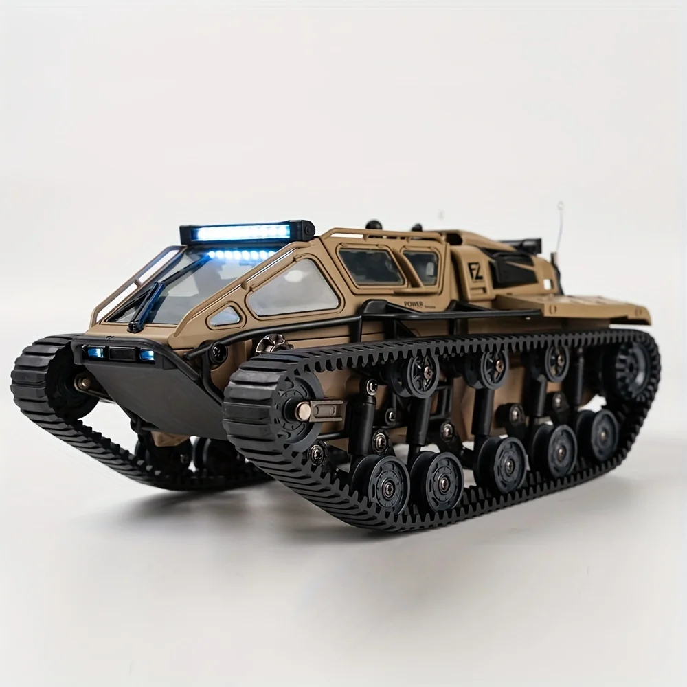 

2.4Ghz Remote Control High-Speed Tracked Off-Road Vehicle, USB Rechargeable 500mAh Battery-Powered Crawler with Agile Steering,