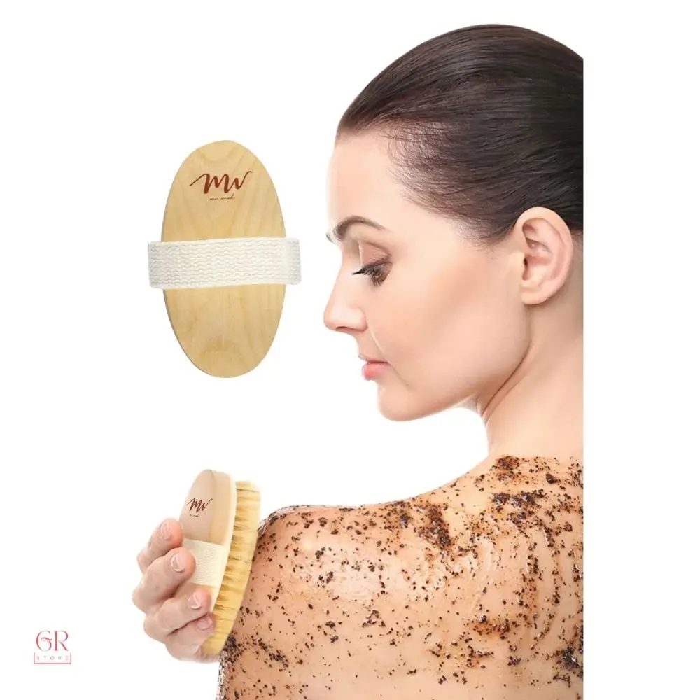 1 Pc Wet Dry Skin Body Natural Bristle Brush Soft SPA Brush Bath Massager Support Wholesale