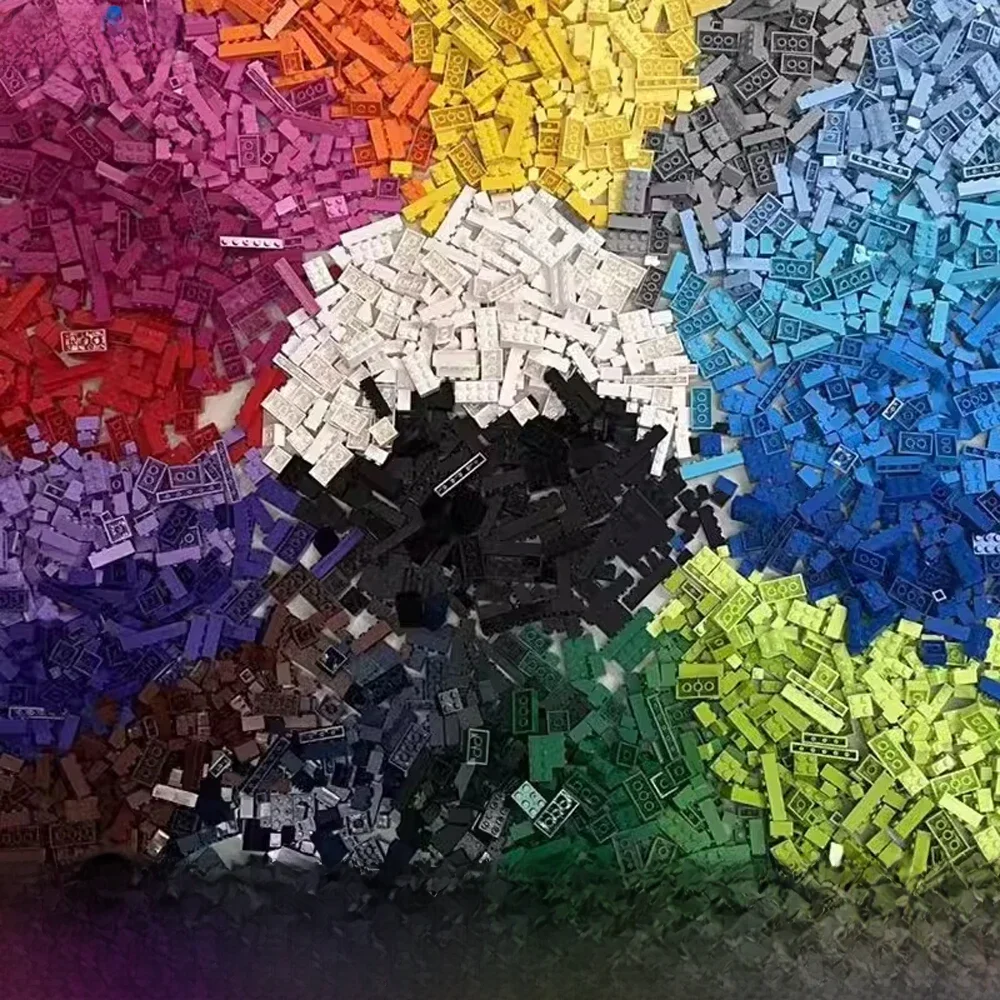 120/240PCS Bouwstenen Lot Pack Stad Klassieke Bakstenen Gesorteerd door Kleur Bakstenen Blokplaat Creatief Speelgoed Compatibel met Legoeds - afbeelding 2